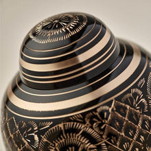 Wide - Body Vase Engraved Brass Ornate Medium Cremation Urn - Funeral.com, Inc.