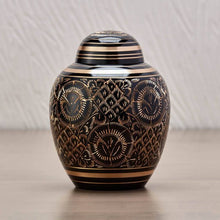 Wide - Body Vase Engraved Brass Ornate Medium Cremation Urn - Funeral.com, Inc.
