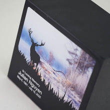 Winter Elk Scenery Black Marble Adult Cremation Urn - Funeral.com, Inc.
