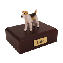 Wire Haired Fox Terrier, Standing Figurine Pet Cremation Urn - Funeral.com, Inc.
