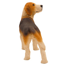 Wooden Pet Urn with Standing Beagle Figurine & 4x6 Inches Photo Holder - Funeral.com, Inc.