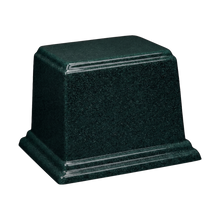 Rectangle Cultured Granite Cremation Urn For Ashes - Emerald Green