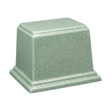 Rectangle Cultured Granite Cremation Urn For Ashes - Irish Mist
