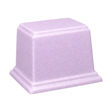 Rectangle Cultured Granite Cremation Urn For Ashes - Lavender