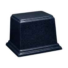 Rectangle Cultured Granite Cremation Urn For Ashes - Sapphire Blue