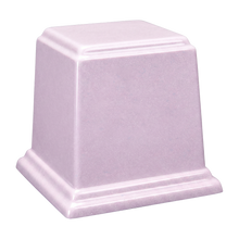Square Cultured Granite Cremation Urn For Ashes - Lavender