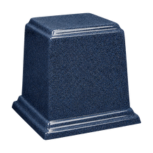Square Cultured Granite Cremation Urn For Ashes - Wedgewood
