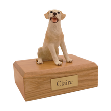 Yellow Labrador, Sitting Figurine Pet Cremation Urn - Funeral.com, Inc.